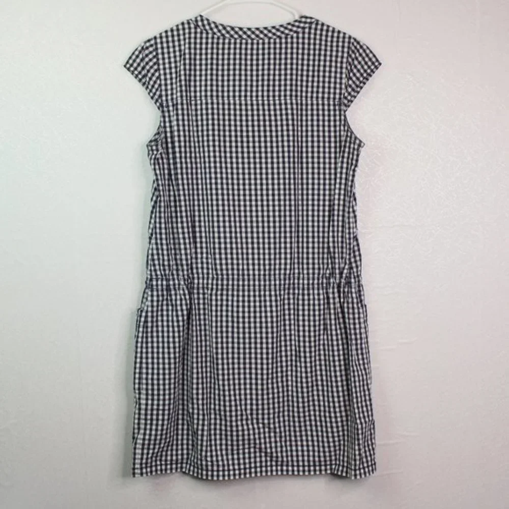 J. Crew Black White Gingham Drawstring Wai… - Picture 7 of 13